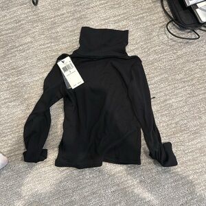 Ribbed Cotton-Modal Turtleneck